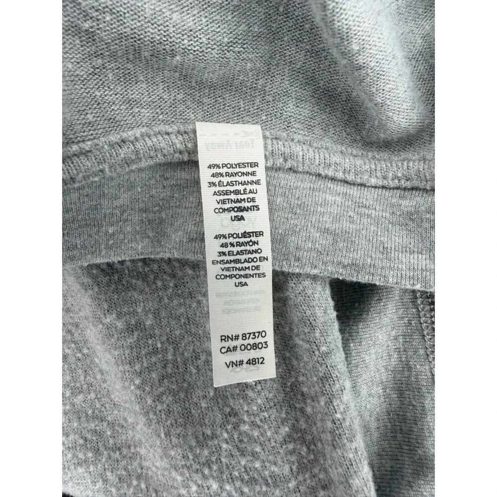 Alo Women's Small Long Sleeve Yoga Shirt Heather Grey 475